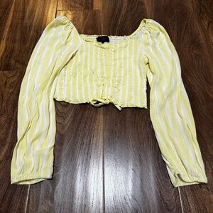 Nobu stretchy striped crop